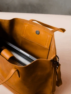 Abera Crossbody Tote -The Mist Sale Store AberaCrossbodyTote Cognac ABLE 3