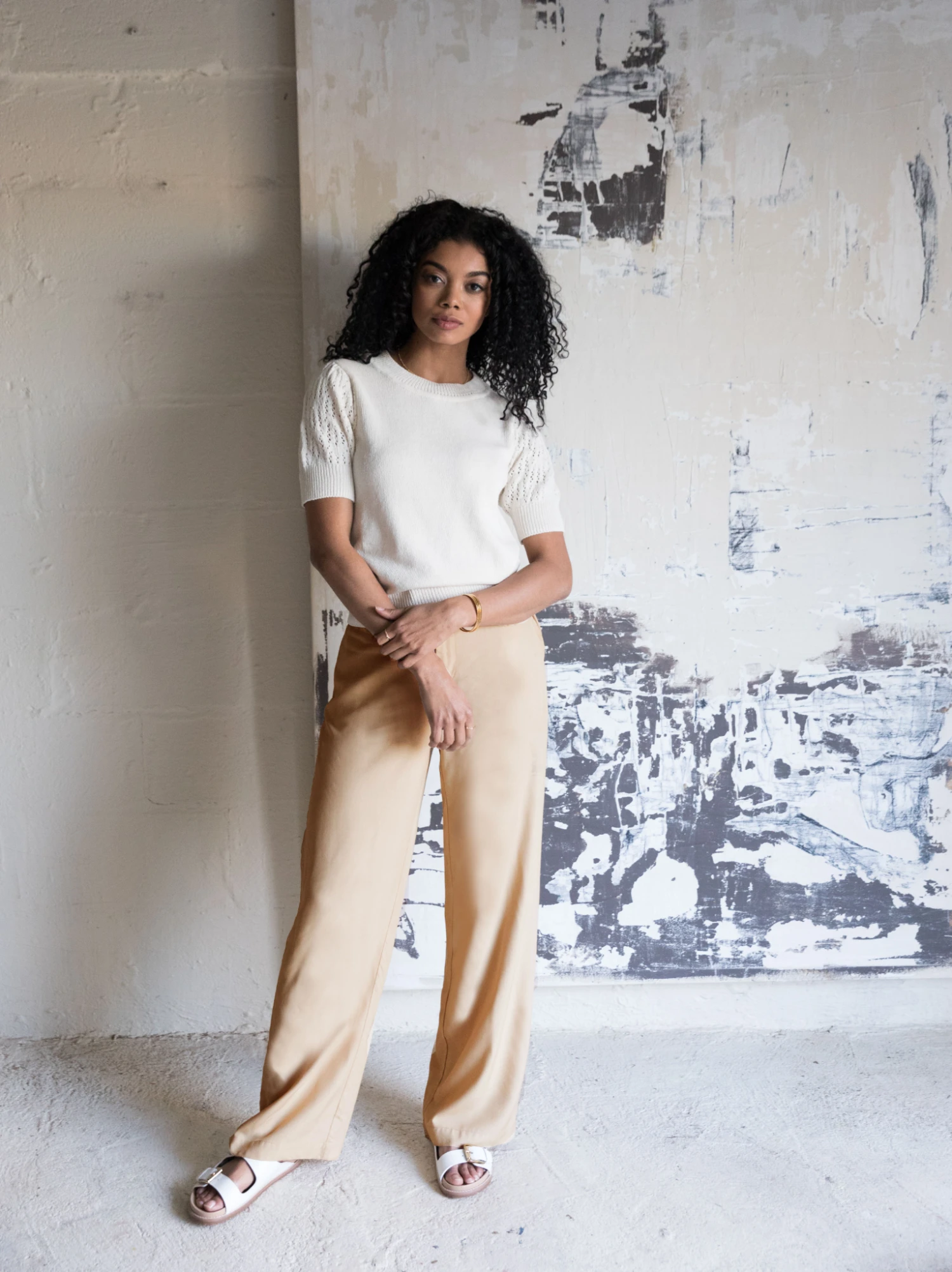 Alethea Drapey Wide Leg Trouser 4 Alethea Drapey Wide Leg Trouser - Image 4