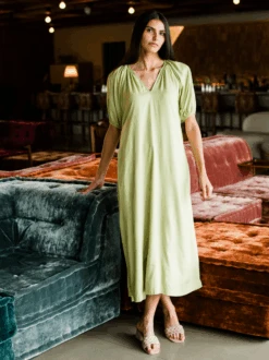 Amari Puff Sleeve Maxi Dress