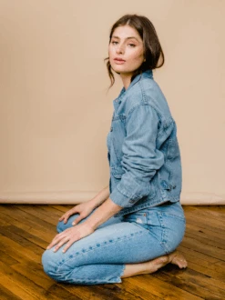 Aspen Cropped Jacket -The Mist Sale Store AspenCroppedJacket SkyBlueWash ABLE 2