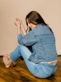 Aspen Cropped Jacket -The Mist Sale Store AspenCroppedJacket SkyBlueWash ABLE 4