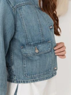 Aspen Cropped Jacket -The Mist Sale Store AspenCroppedJacket SkyBlueWash ABLE 5