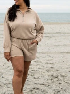 Austen Sweatshort -The Mist Sale Store AustenSweatshort1 Hummus able lifestyle