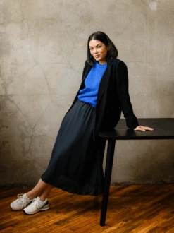 Bessie Pleated Skirt -The Mist Sale Store BessiePleatedSkirt Black ABLE 3