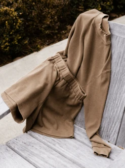 Brea Cozy Waffle Knit Short -The Mist Sale Store BreaShort Driftwood Able 2