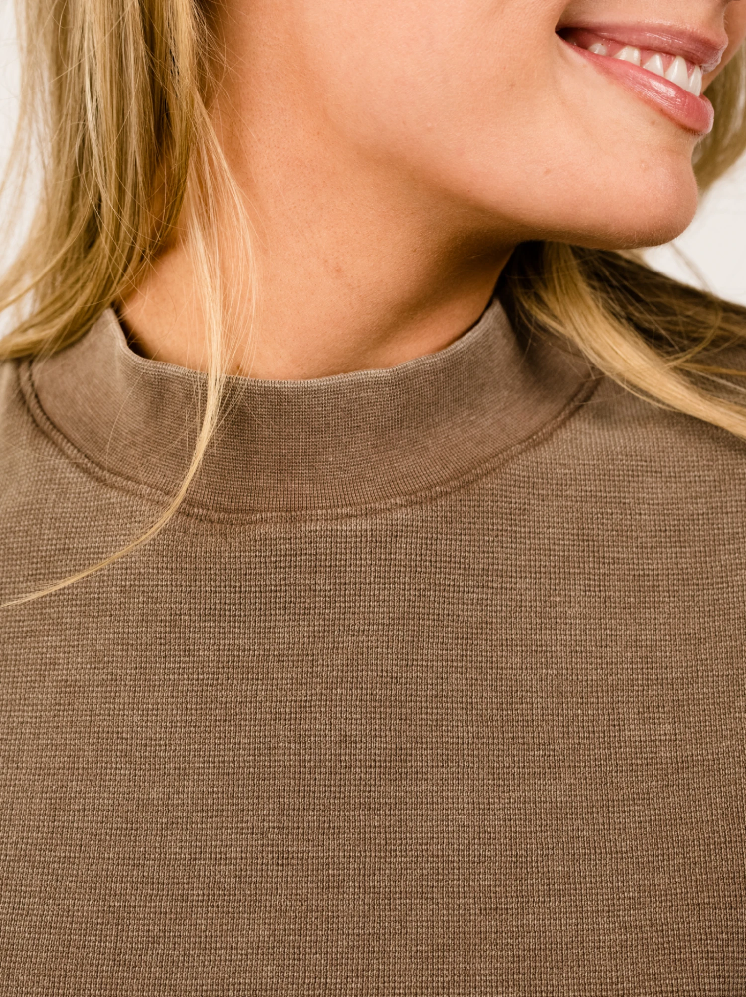 Brea Cozy Waffle Knit Sweatshirt 2 Brea Cozy Waffle Knit Sweatshirt - Image 2