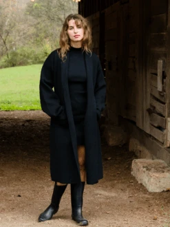 Brooke Wrap Sweater Coat -The Mist Sale Store BrookeSweaterCoat Black ABLE 16