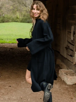 Brooke Wrap Sweater Coat -The Mist Sale Store BrookeSweaterCoat Black ABLE 17