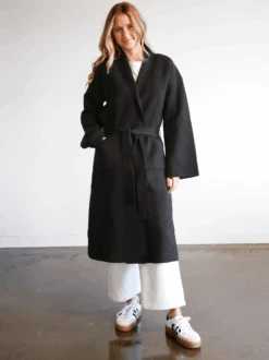 Brooke Wrap Sweater Coat -The Mist Sale Store BrookeSweaterCoat Black Able 6 5ce53d01 b3cf 4394 ae0a 2562b922dd77
