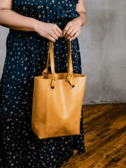 Cait Knotted Tote 13 Cait Knotted Tote -The Mist Sale Store CaitKnottedTote Cognac ABLE 3