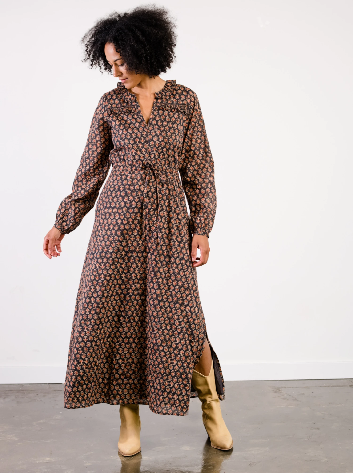 Caroline Ruffle Maxi Dress 1 Caroline Ruffle Maxi Dress