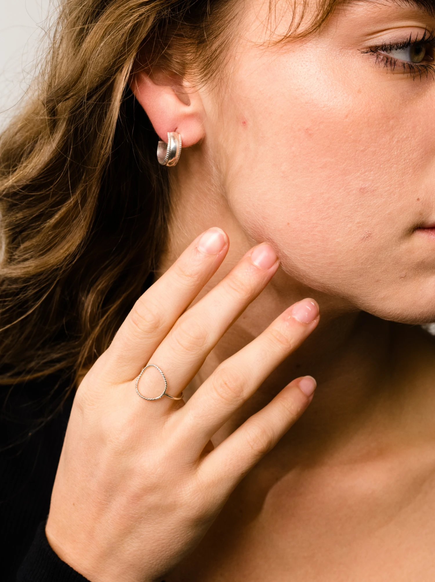 Chunky Column Hoops 2 Chunky Column Hoops - Image 2