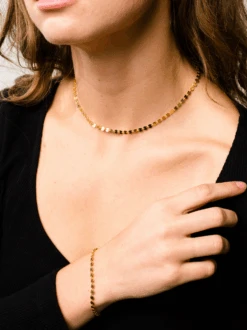 Coin Chain Necklace -The Mist Sale Store CoinChainNecklace Gold ABLE 6