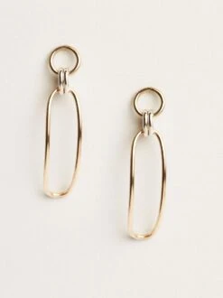 Date Night Two-Tone Drop Earrings