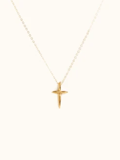 Droplet Cross Necklace