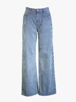 Elaine Wide Leg Jean -The Mist Sale Store ElaineJean RailroadStripe Able 5
