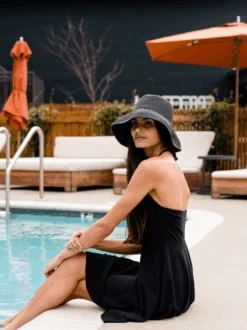 Elliana Ruched Halter Dress 10 Elliana Ruched Halter Dress -The Mist Sale Store EllianaHalterRuchedDress Black ABLE 12