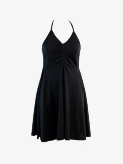 Elliana Ruched Halter Dress 11 Elliana Ruched Halter Dress -The Mist Sale Store EllianaHalterRuchedDress Black ABLE 15
