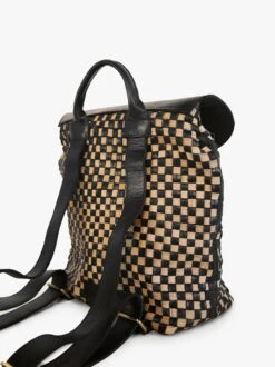 Elsa Basketweave Backpack -The Mist Sale Store ElsaBackpack BlackTan Able 5
