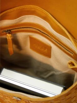 Elsa Basketweave Backpack -The Mist Sale Store ElsaBackpack Cognac Able 4