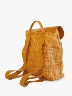 Elsa Basketweave Backpack -The Mist Sale Store ElsaBackpack Cognac Able 5