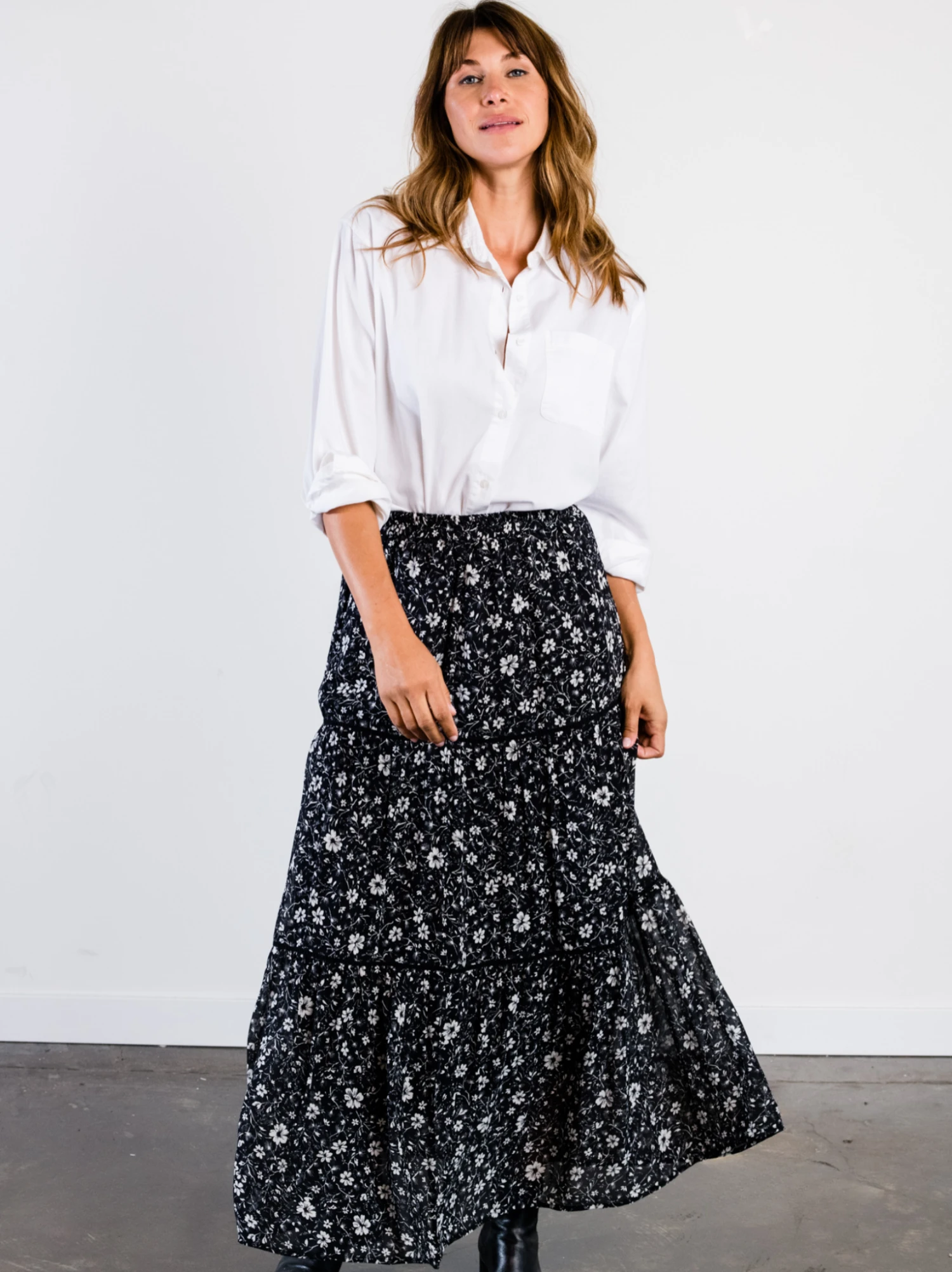 Erin Tiered Maxi Skirt 2 Erin Tiered Maxi Skirt - Image 2