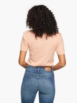 Renuka Puff Sleeve Tee -The Mist Sale Store F20 Renuka Puff Sleeve Tee Blush Back