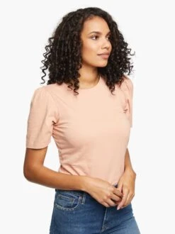 Renuka Puff Sleeve Tee -The Mist Sale Store F20 Renuka Puff Sleeve Tee Pink