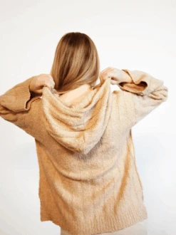 Harlow Boucle Sweater Hoodie 12 Harlow Boucle Sweater Hoodie -The Mist Sale Store HarlowBoucleSweaterHoodie Camel Able 8