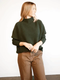 Harriet Slouchy Sweater 14 Harriet Slouchy Sweater -The Mist Sale Store HarrietSlouchySweater AlpineGreen Able 4