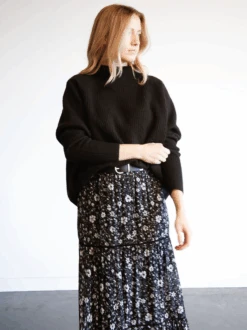 Harriet Slouchy Sweater 13 Harriet Slouchy Sweater -The Mist Sale Store HarrietSlouchySweater Black Able 7