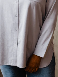 Harris Oversized Button Down Shirt: Zen Blue -The Mist Sale Store HarrisButtonDown ZenBlue ABLE 2