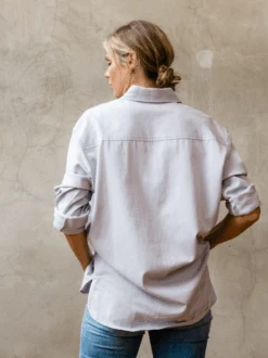 Harris Oversized Button Down Shirt: Zen Blue -The Mist Sale Store HarrisButtonDown ZenBlue ABLE 4