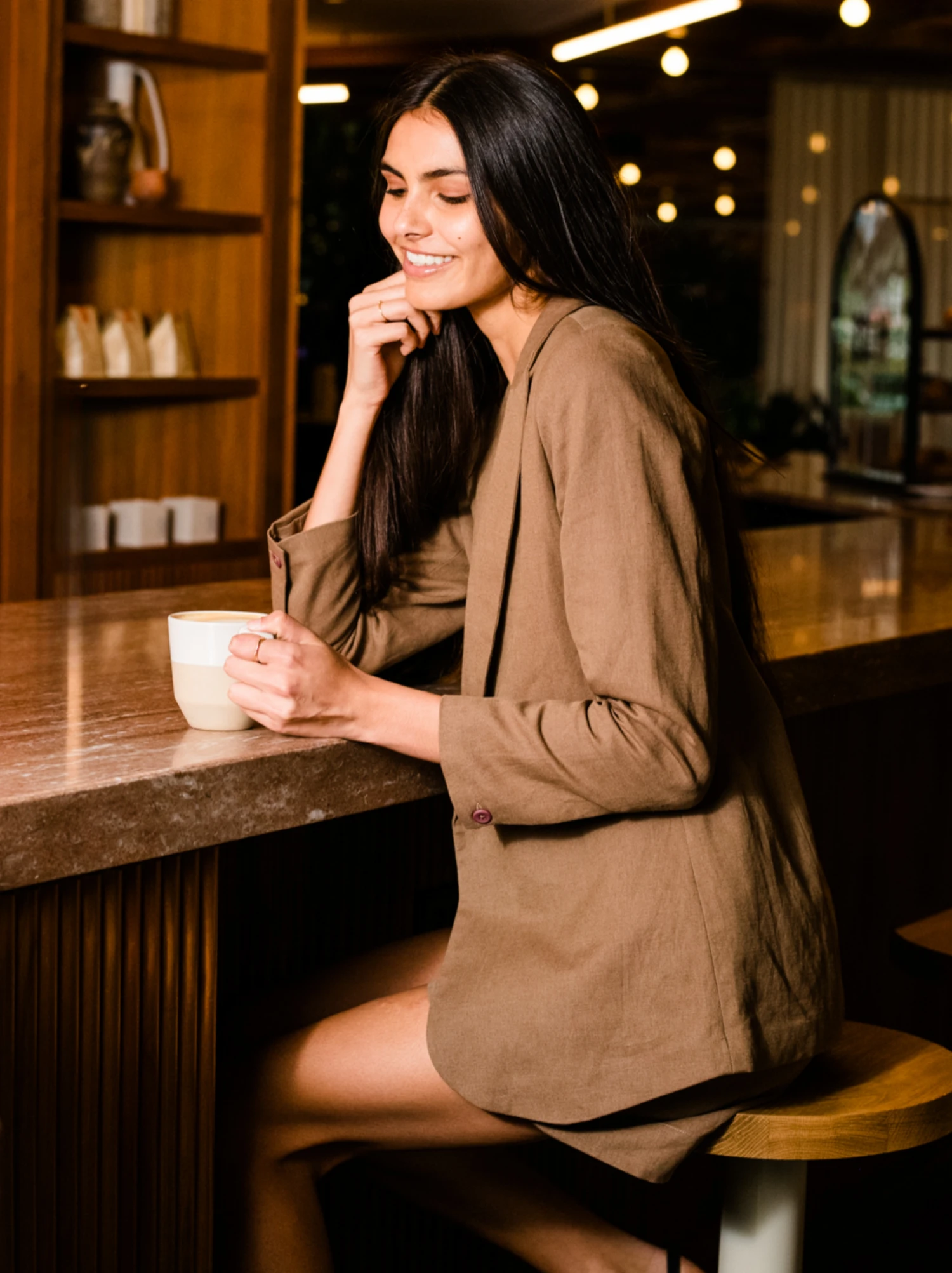 Heather Linen Blazer 5 Heather Linen Blazer - Image 5