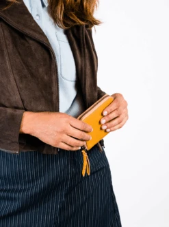 Helina Small Zip-Around Wallet -The Mist Sale Store HelinaSmallWallet Cognac ABLE 6