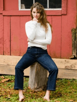 Holly Kick Flare -The Mist Sale Store HollyJean RinseWash ABLE 6