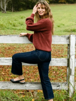 Holly Kick Flare -The Mist Sale Store HollyJean RinseWash ABLE 8