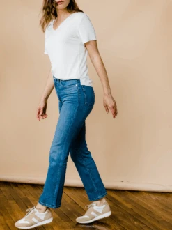 Holly Kick Flare -The Mist Sale Store HollyKickFlare MediumIndigoWash ABLE 1