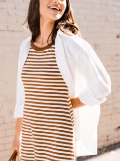 James Racerback Tank Dress -The Mist Sale Store JamesDress Stripe Able 3