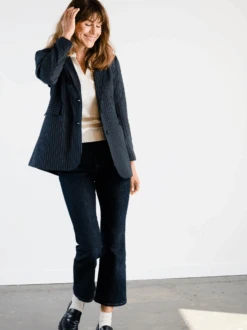 Jenna Polo Sweater -The Mist Sale Store JennaPoloSweater Almond ABLE 10