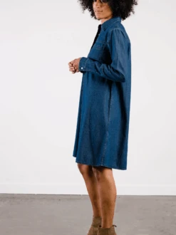Kate Denim Swing Dress -The Mist Sale Store KateDenimDress VintageIndigo Able 5