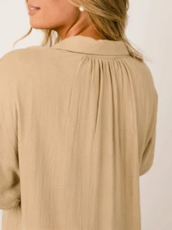 Kherington Maxi Shirt Dress -The Mist Sale Store KheringtonMaxiDress Khaki Able 5