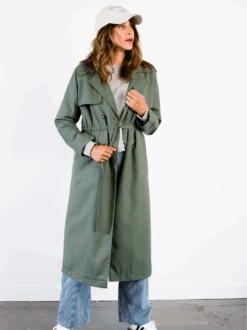 Kimberly Trench Coat 19 Kimberly Trench Coat -The Mist Sale Store KimberlyTrench Green Able 1