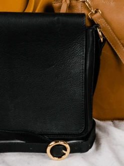 Lari Slim Crossbody -The Mist Sale Store LariSlimCrossbody PebbledBlack Able 2