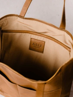 Lari Zip-Top Tote -The Mist Sale Store LariTote PebbledWhiskey Able 2