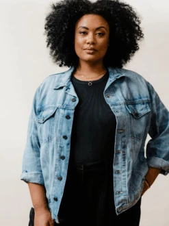 Lennon Boyfriend Jacket 8 Lennon Boyfriend Jacket -The Mist Sale Store LennonBoyfriendJacket LightWash ABLE 2