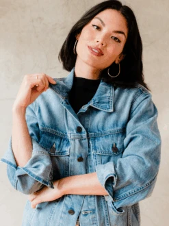 Lennon Boyfriend Jacket 11 Lennon Boyfriend Jacket -The Mist Sale Store LennonBoyfriendJacket LightWash ABLE 5