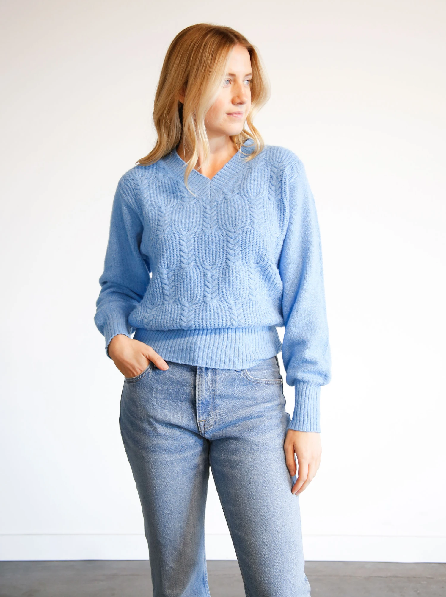 Lindsey Cable Pullover Sweater 5 Lindsey Cable Pullover Sweater - Image 5