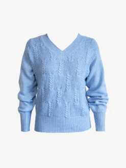 Lindsey Cable Pullover Sweater 19 Lindsey Cable Pullover Sweater -The Mist Sale Store LindseyCablePulloverSweater BrightBlue Able 9