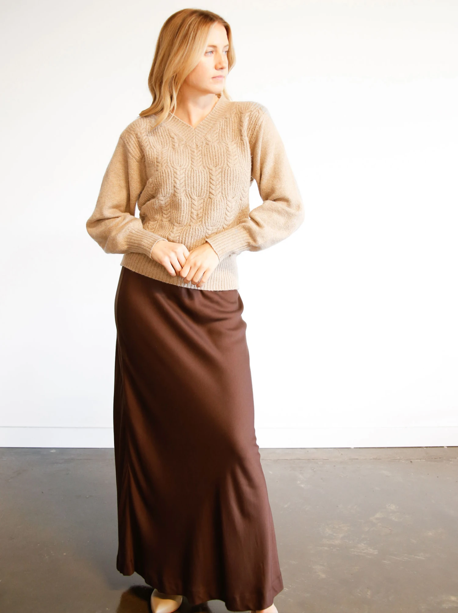 Lindsey Cable Pullover Sweater 1 Lindsey Cable Pullover Sweater